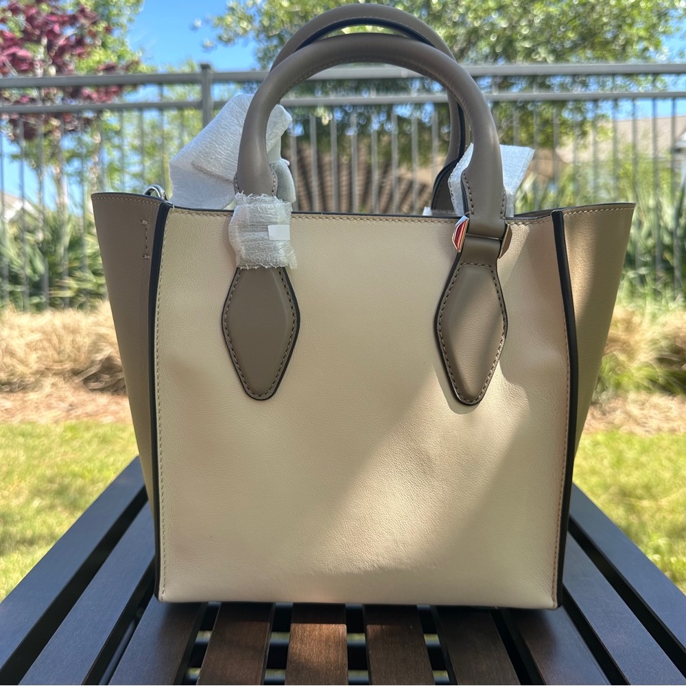 Michael Kors Collection Gracie Small Tote Crossbody Satchel Zip Top Leather Bag